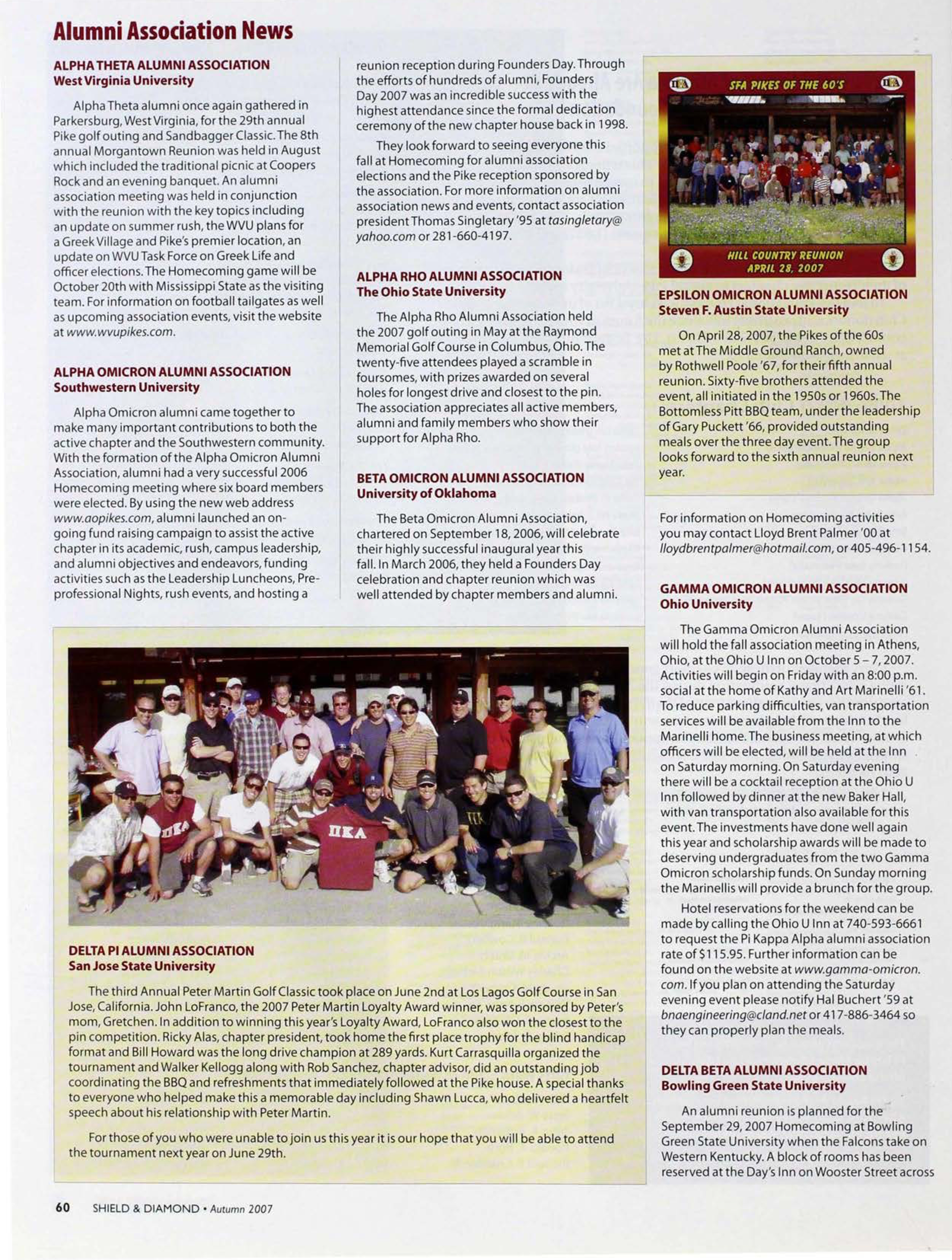 Alumni Association News, Autumn 2007